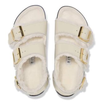 Milano Shearling Φυσικό δέρμα-Shearling Υψηλής λάμψης Εκρού