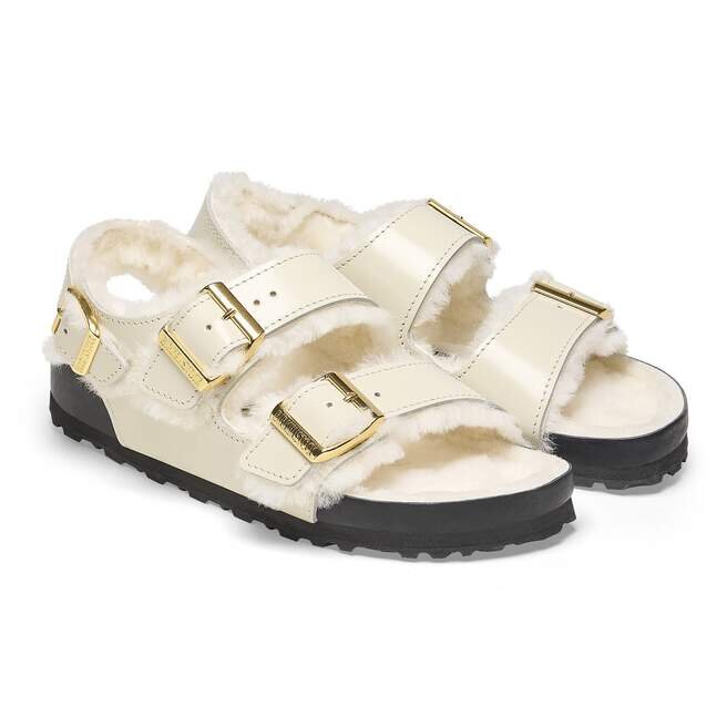 Milano Shearling Φυσικό δέρμα-Shearling Υψηλής λάμψης Εκρού Milano Shearling Φυσικό δέρμα-Shearling Υψηλής λάμψης Εκρού