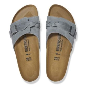 Oita Braided Suede Leather Basalt Gray