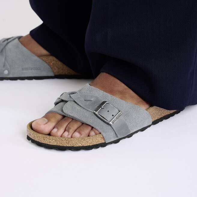 Oita Braided Suede Leather Basalt Gray Oita Braided Suede Leather Basalt Gray