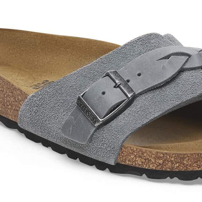 Oita Braided Suede Leather Basalt Gray Oita Braided Suede Leather Basalt Gray
