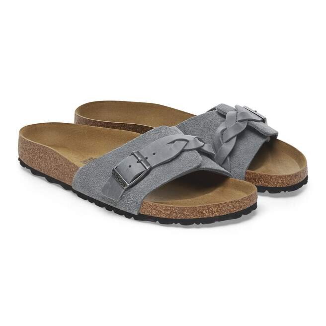 Oita Braided Suede Leather Basalt Gray Oita Braided Suede Leather Basalt Gray