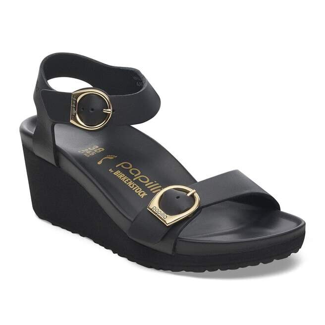 Soley Ring-Buckle Leather Black Soley Ring-Buckle Leather Black