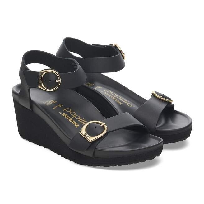 Soley Ring-Buckle Leather Black Soley Ring-Buckle Leather Black