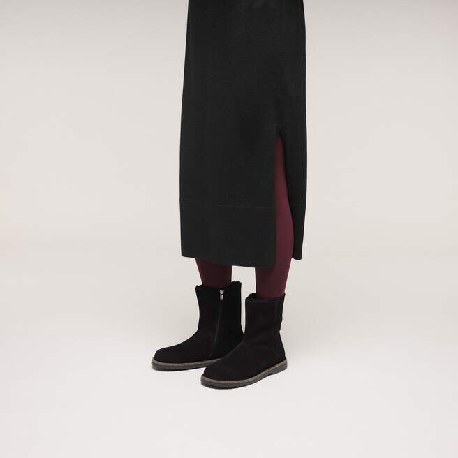 Uppsala Zip Shearling Suede Leather Uppsala Zip Shearling Suede Leather