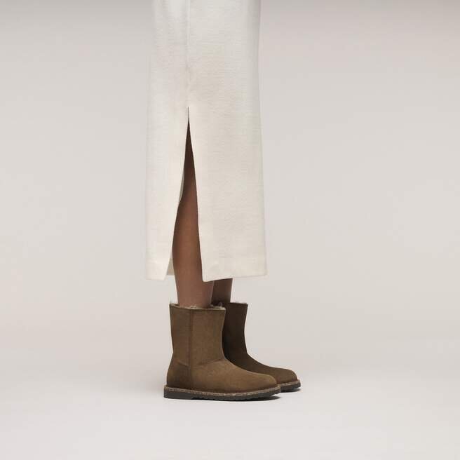 Uppsala Zip Shearling Suede Leather Uppsala Zip Shearling Suede Leather